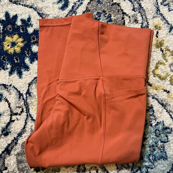 Athleta Pants - Athleta Salutation High Rise Stash Pocket Capri Orange Size 1X